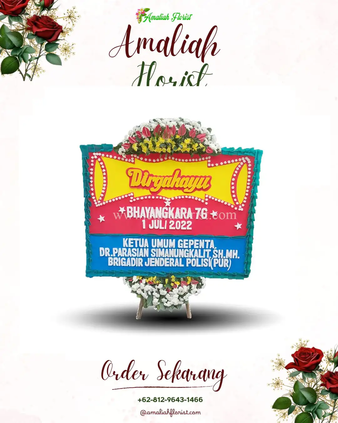 Papan Bunga HUT Ulang Tahun Kertosono